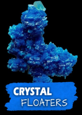 Mineral and crystals floaters