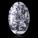 Cabochon pierre chrysanthème