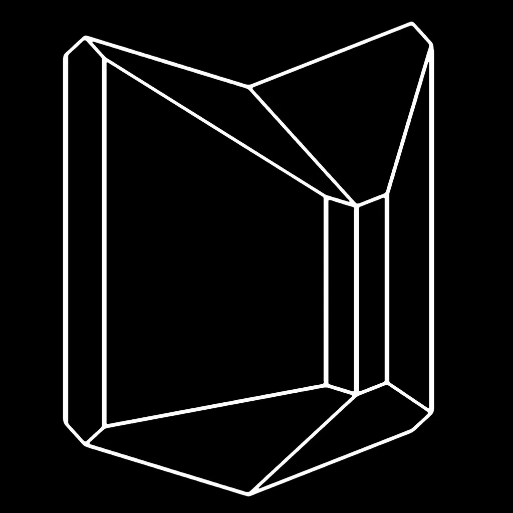 Apophyllite modèle cristallographique patron / Crystal paper model pattern