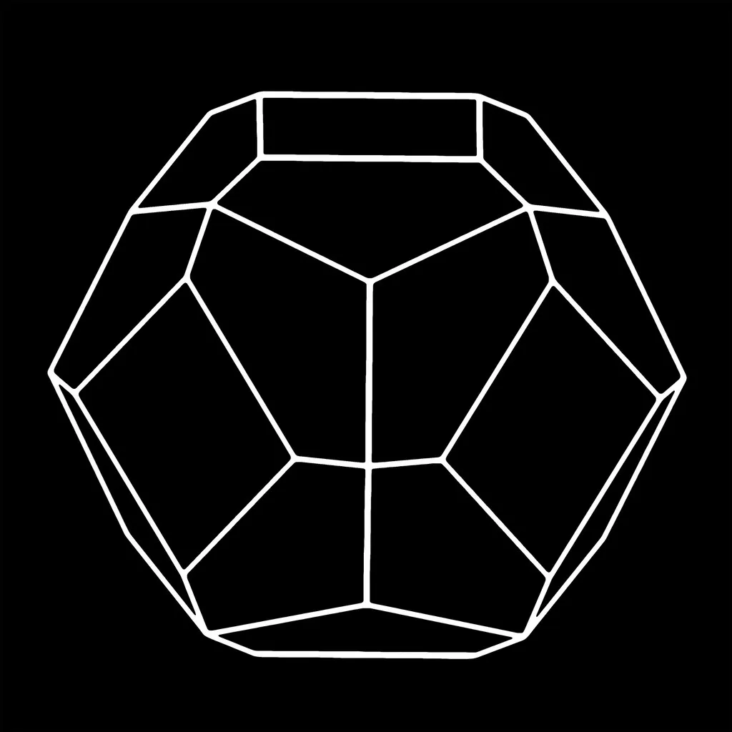 Bixbyite modèle cristallographique patron / Crystal paper model pattern
