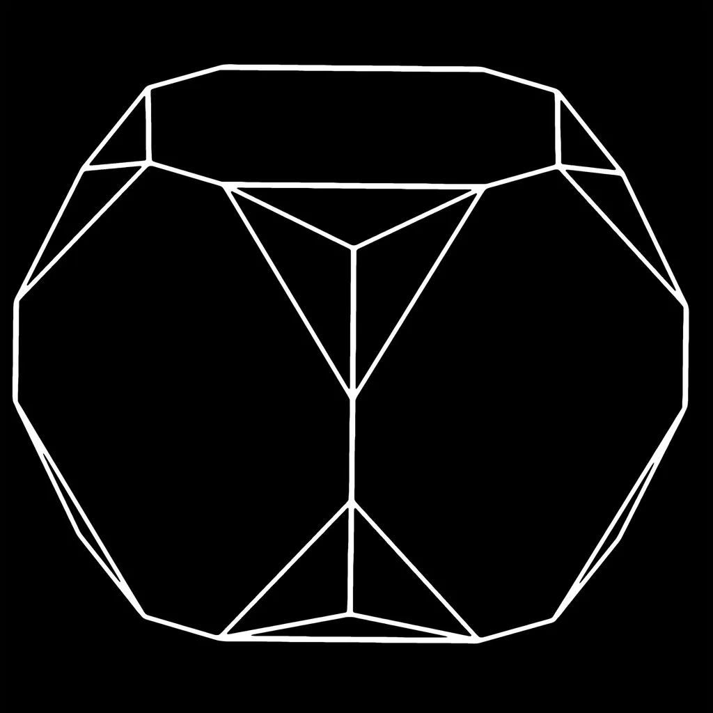 Bixbyite modèle cristallographique patron / Crystal paper model pattern