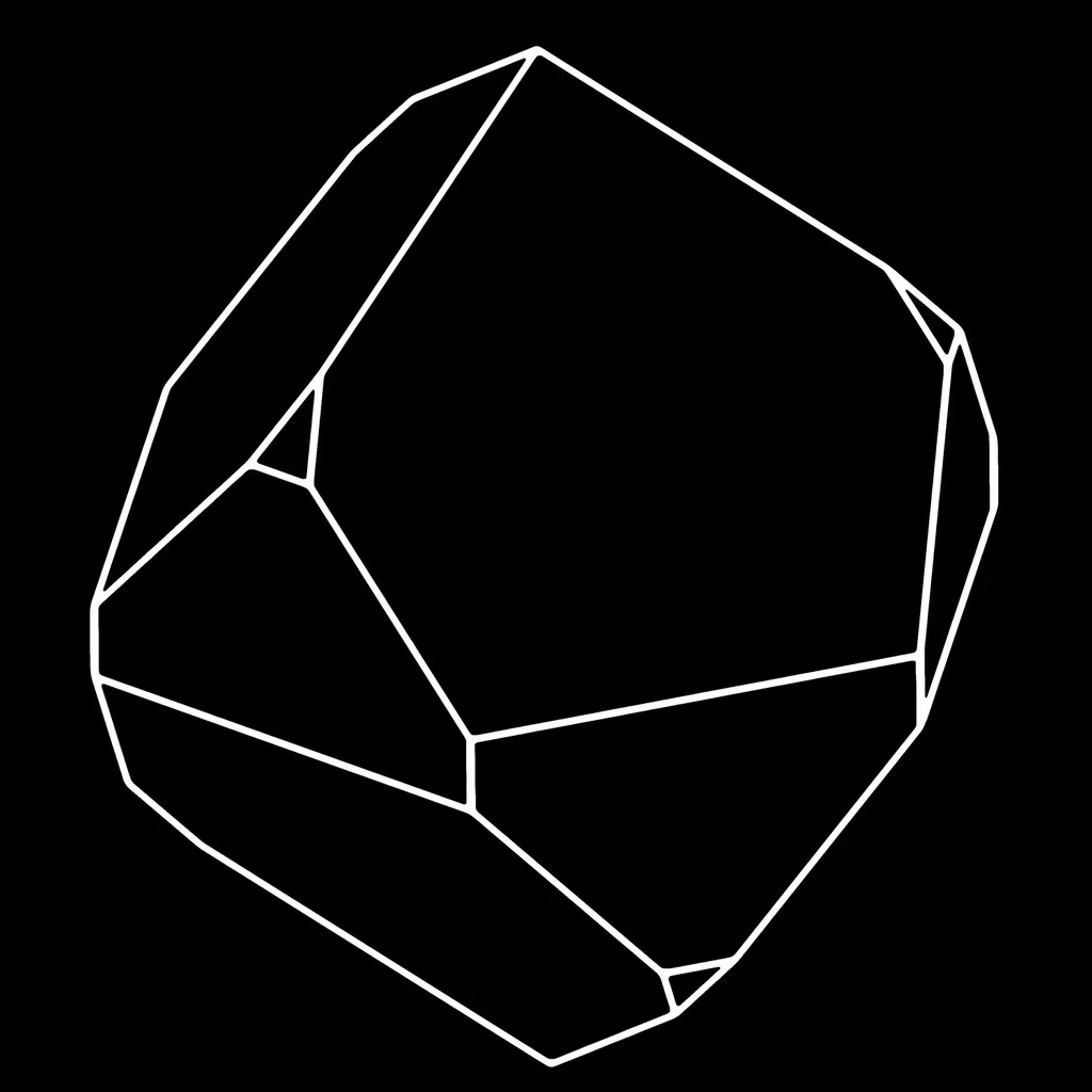 Quartz modèle cristallographique patron / Crystal paper model pattern