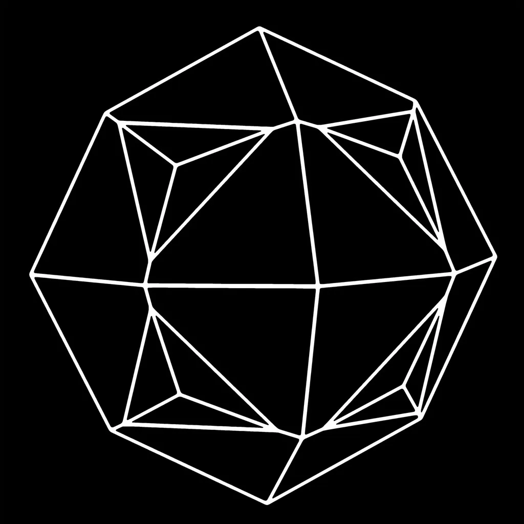 Analcime modèle cristallographique patron / Crystal paper model pattern