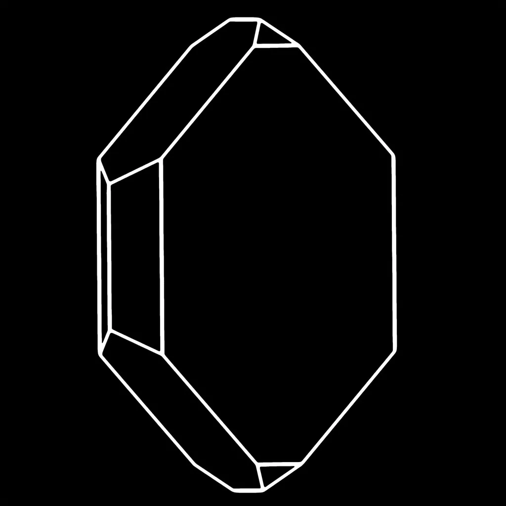 Baryte modèle cristallographique patron / Crystal paper model pattern