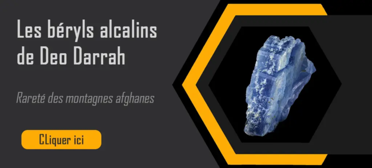 Bouton beryls alcalins Afghanistan