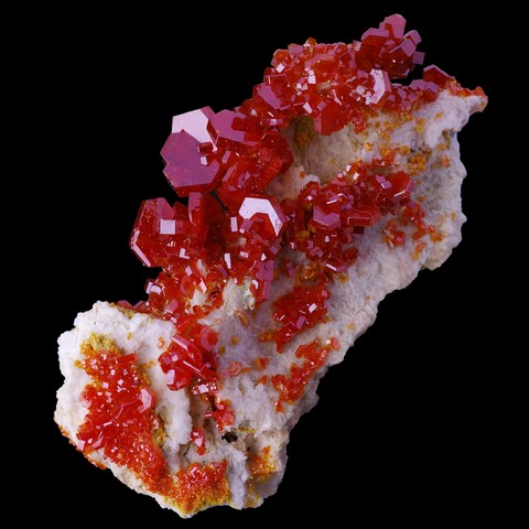 Vanadinite de Mibladen, Maroc