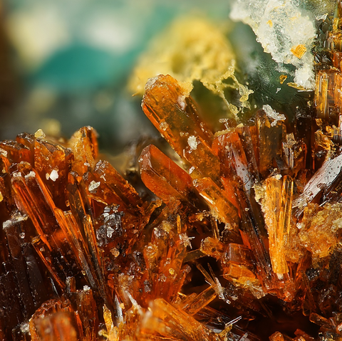 Amarantite de Queténa Mine, Antofagasta, Chili © Stephan Wolfsried