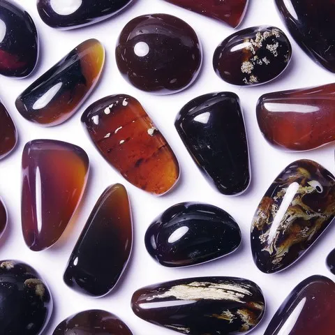 Ambre à insectes en pierres roulées - Energie, Chakra, Bien-être, Spiritualité, Esotérisme