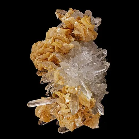 Ankérite et quartz de Spruce Ridge, Washington, USA - © Rob Lavinsky