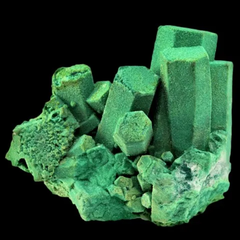 Mimétite pseudomorphosée en arsentsumébite de Tsumeb, Namibie © Eugene & Sharon Cisneros
