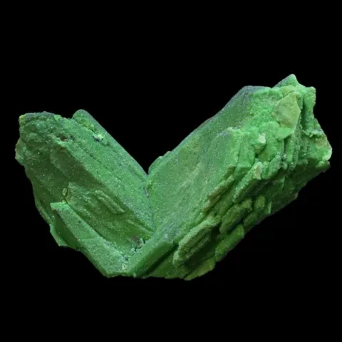 Azurite pseudomorphosée en arsentsumébite de Tsumeb, Namibie © Mariusz Oleszczuk