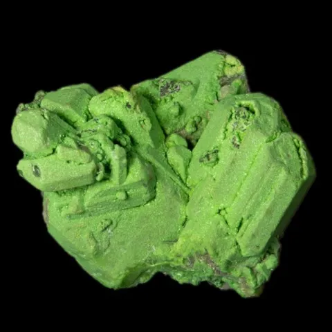 Cérusite pseudomorphosée en arsentsumébite de Tsumeb, Namibie © Neal Luppescu