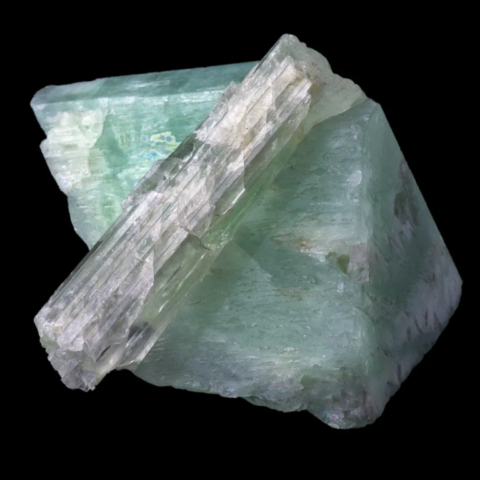 Hiddenite de Barra do Cuité, Minas Gerais, Brésil