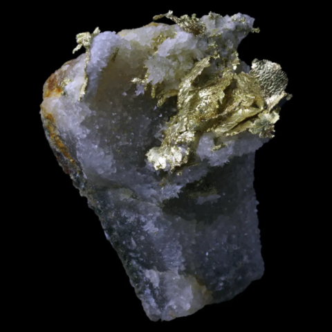 Or natif de Trestia Mine, Deva, Hunedoara, Roumanie
