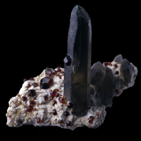 spessartine et quartz de Tongbei, Province de Fujian, Chine