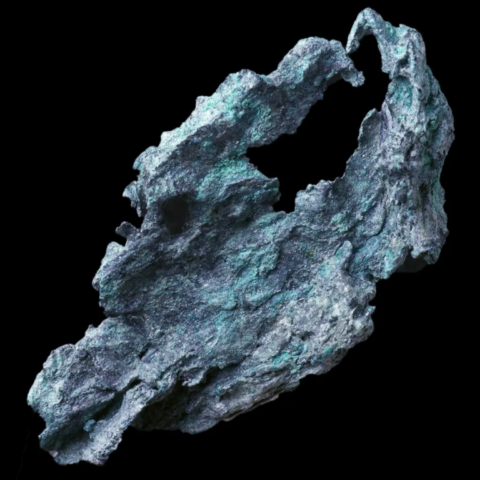 Cuivre natif de Mine des Clausis, St-Véran, Hautes-Alpes, France