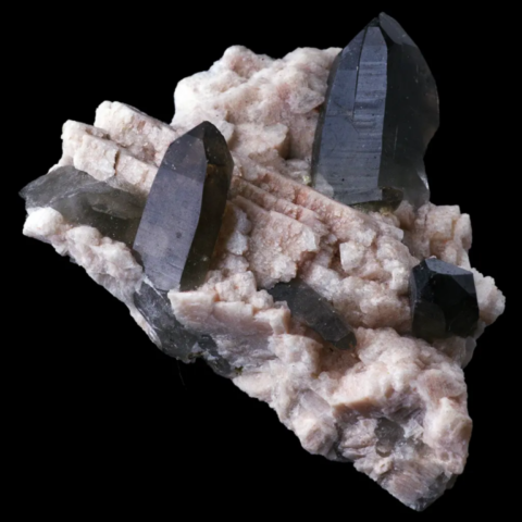 Quartz fumé de "Black Hole" Pocket, Lake George, Park County, Colorado, USA