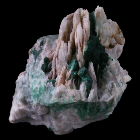 Malachite de Usclas-du-Bosc, Lodève, Hérault, France