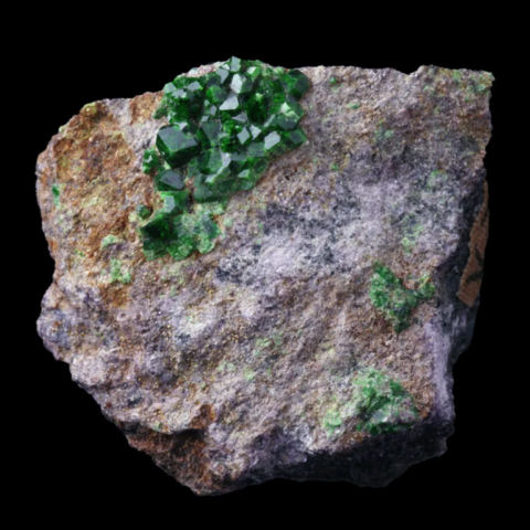Ouvarovite de Jackson, Californie, USA