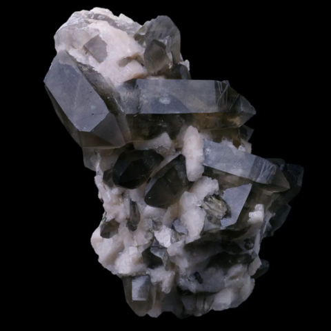 Quartz fumé de "Black Hole" Pocket, Lake George, Park County, Colorado, USA