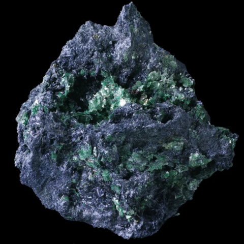 Glaucophane de Rio Oremo, Italie © Rémi Bornet
