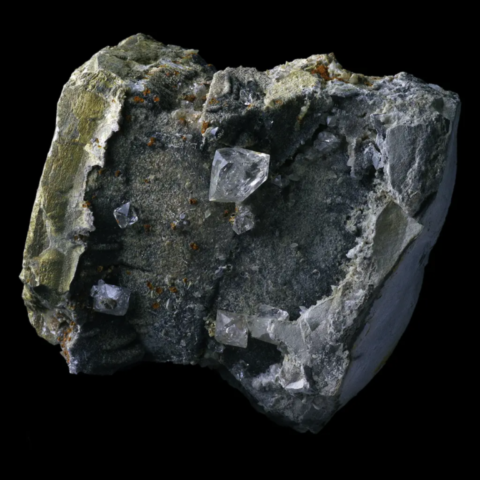 Quartz diamant de ribiers, Hautes-Alpes, France