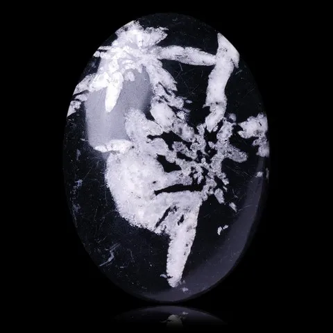 Cabochon pierre chrysanthème