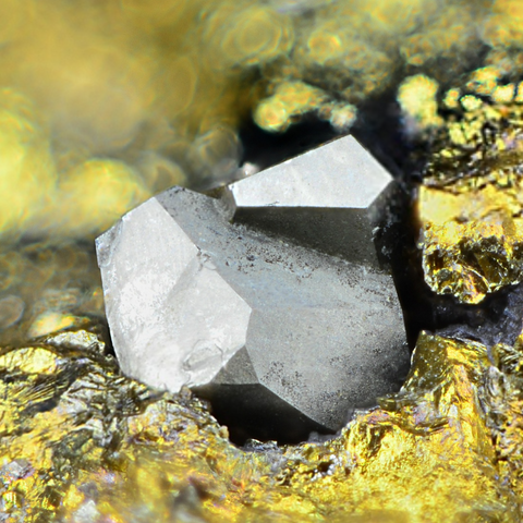 Bravoïte et chalcopyrite de Maubacher Bleiberg, Cologne, Allemagne © Harald Biecker