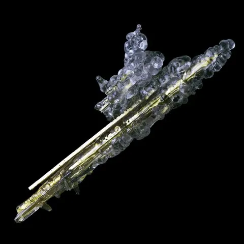 Rutile de Saint-Yrieix-la-Perche, Haute-Vienne, France