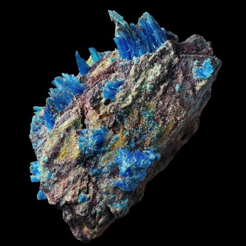 Chalcanthite fibreuse de la mine Helvetia, Arizona, USA