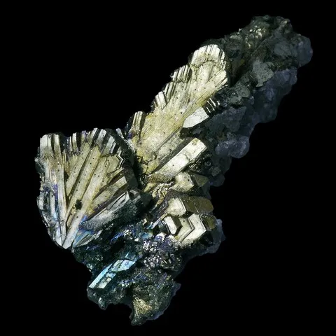 Marcassite maclée de Trepca, Kosovo