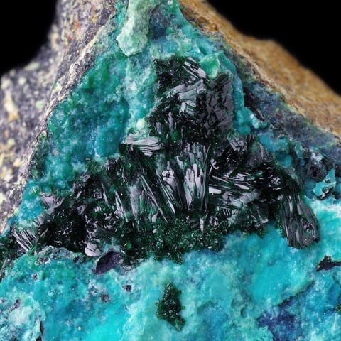 Atacamite de Lily Mine, Pisco Umay, Ica, Pérou