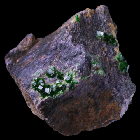 Ouvarovite de Jackson, Californie, USA