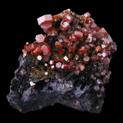 Vanadinite de Taouz, Maroc