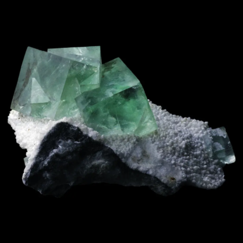 Fluorine maclée de Yaogangxian Mine, Chine