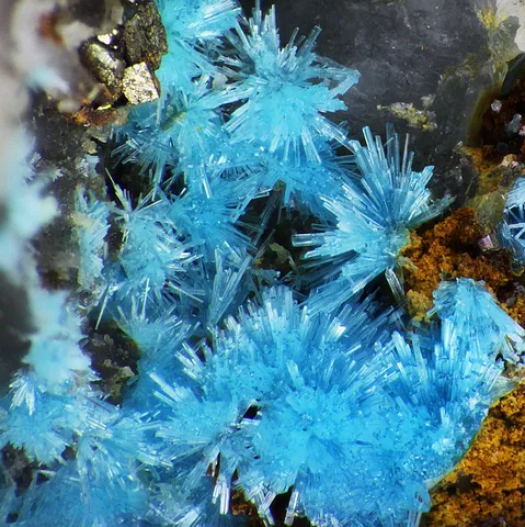 Calédonite de la Mine St-Nicolas, Steinbach, Haut-Rhin, France © Thierry Brunsperger