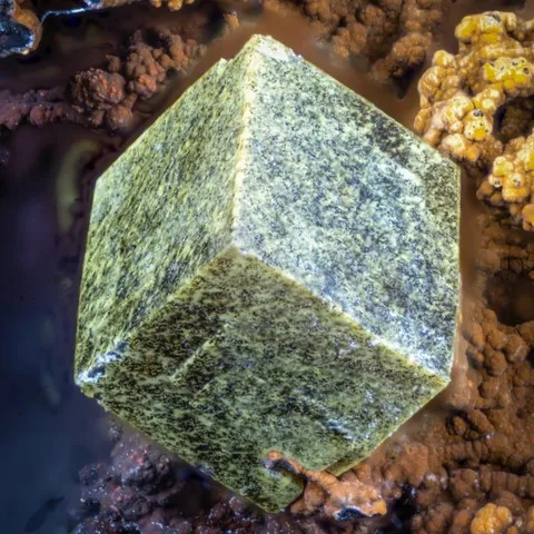 Corkite de Glandore Mine, Irlande © Ru Smith
