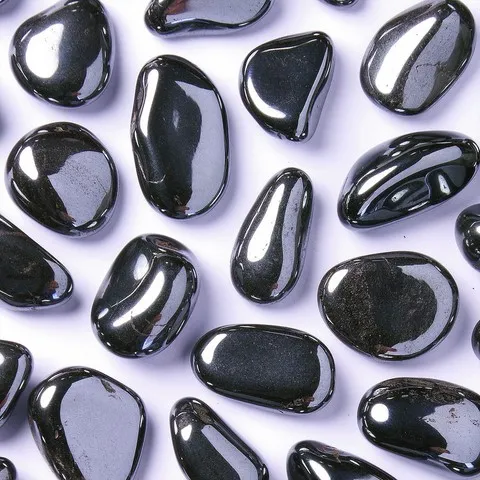 Hématite Chakra racine - MULADHARA - Circulation sanguine, hémorroïdes, maux de tête, tension, foie, reins, cicatrisation, hématomes, crampes, stress, yeux, courage, énergie, optimisme, confiance en soi, volonté, addiction, peur, sommeil, timidité, mémoire