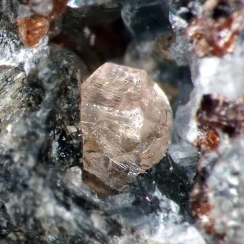 Iimoriite de Suishoyama pegmatite, Fukushima, Japon © Toshinori Kobayashi