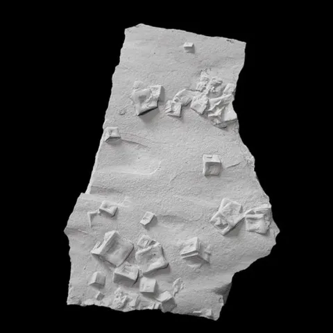 Illite en pseudomorphose de halite de Auburn, Nemaha County, Nebraska, USA © Don Windeler