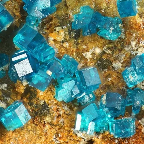 Langite de Podlipa deposit, Lubietová, Slovaquie © Stephan Wolfsried