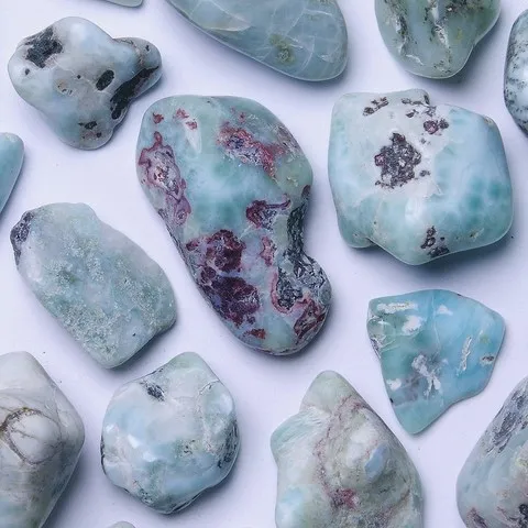 Larimar Chakra de la gorge - VISHUDDHA - Calme, maux de tête, anti-douleur, accouchement, peur, culpabilité, méditation, créativité