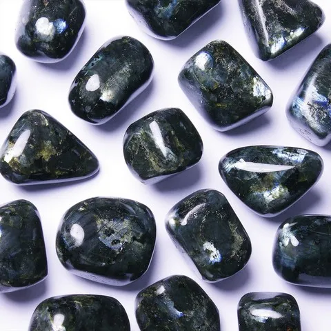Larvikite Chakra couronne - SAHASRARA - Peau, système nerveux, détox, tension, calme, clairvoyance, créativité, sagesse, compréhension, patience