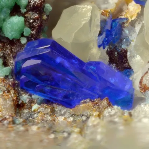 Linarite de Mas Vicenç, Pyrénées-Orientales, France © Pascal Chollet