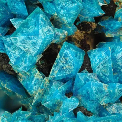 Liroconite de Chenzhou, Hunan, Chine © Uwe Haubenreisser
