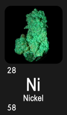 Garniérite de Nouvelle-Calédonie