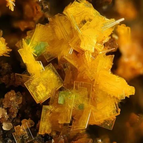 Phosphuranylite de Krunkelbach, St Blasien, Allemagne © Stephan Wolfsried