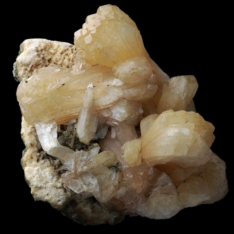 Stilbite d'Inde (zéolite)