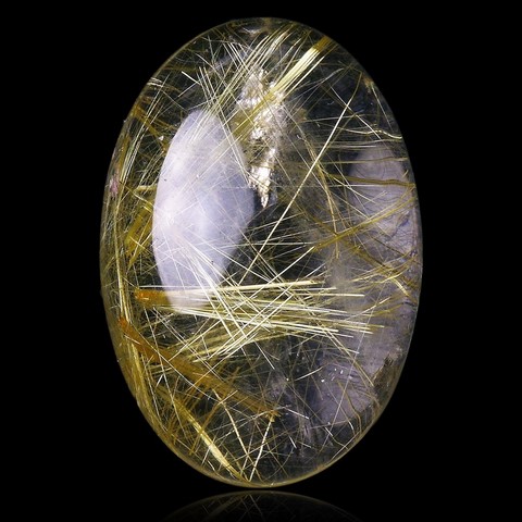 Rutile en inclusion dans quartz