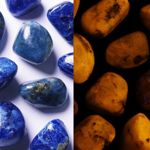 True afghanite tumbled stones